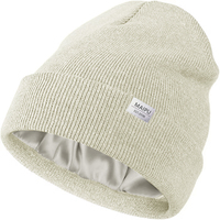 Bonnet d'hiver en tricot avec logo personnalisé, bonnet à revers chaud en tricot