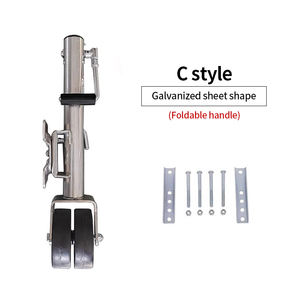 Soporte de gato de remolque de doble rueda de 6 pulgadas, guía universal, accesorios de remolque de <span class=keywords><strong>Caballero</strong></span>, yate, ATVUTV, enganche de remolque RV - Product Image 5