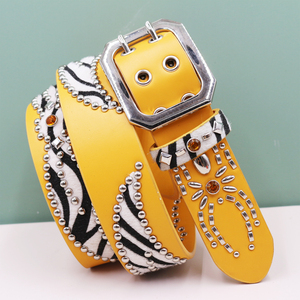 Cinturón de Diseño Personalizado de Lujo Estilo Punk con Detalles Tachonados, Estilo Urbano y Toque Vaquero, una Cintura Distintiva de Marca - Product Image 5