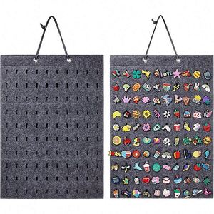 Organizador de Almacenamiento de Fieltro para Charms de Zapatos, Bolsa Colgante de Pared con 180 Ranuras para Charms de Zapatos - Product Image 3