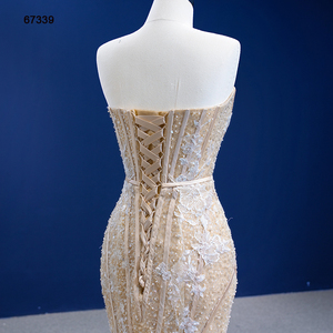 Robe de soirée sans manches à épaules dénudées pour femme, nouveau design RSM67339 - Product Image 6