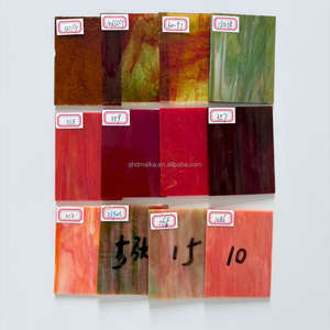 Feuilles de vitraux <span class=keywords><strong>Tiffany</strong></span> faites à la main Maika <span class=keywords><strong>pour</strong></span> fenêtre élégante suspendue Art & Sparkling Suncatcher Crafts Panneaux de verre décoratifs - Product Image 3