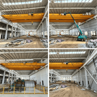 Pont roulant à double poutre robuste de 30 tonnes avec moteur PLC et télécommande sans fil, portée 20-30m, certifié CE, équipement de levage pour rouleries