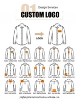 Camisa Oxford de Hombre 100% Algodón Estilo Arquitecto con Logotipo Personalizado y Botones