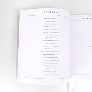 <span class=keywords><strong>Livre</strong></span> de souvenirs personnalisé gris pour bébé, journal de la première année de la vie, <span class=keywords><strong>livre</strong></span> de suivi des cinq premières années, cadeau de naissance, unisexe, couverture rigide en lin - Product Image 5