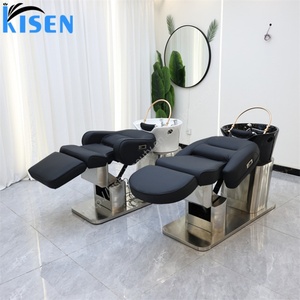 Kisen Beauty Salon Hair Spa Head Electric Full Body <b>Zero</b> <b>Gravity</b> Modern Styling Hair Washing Massage Shampoo <b>Chair</b> - Product Image 4