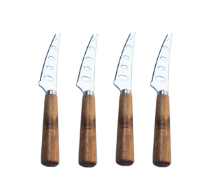 Couteau à fromage, tomates et fruits à lame dentelée DFK0329 avec manche en bois - Product Image 3