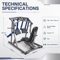 Équipement de fitness commercial, machine à exercices à charge libre, équipement de salle de sport, presse à jambes pour salle de sport