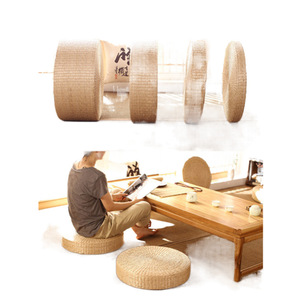Thickened woven seat <b>cushion</b>, meditation <b>cushion</b>, home use, sitting <b>stool</b>, prayer mat, round Japanese tatami mat, new round - Product Image 5
