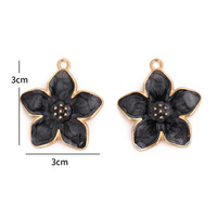 Accessoires DIY style Ins : Pendentif, Fleur nacrée classique à cinq pétales, Boucles d'oreilles, Porte-clés, Bracelet