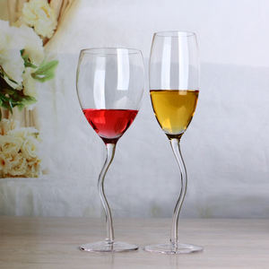 Bicchiere di vetro di vetro di <span class=keywords><strong>tulipano</strong></span> bicchiere di vetro di alta qualità calice di lusso a gambo lungo bicchieri di cristallo flauti di Champagne - Product Image 6