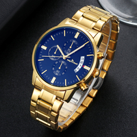 Jam Tangan Kuarsa Mewah Kustom Jam Tangan Kronograf Olahraga Pria OEM Logo Kustom