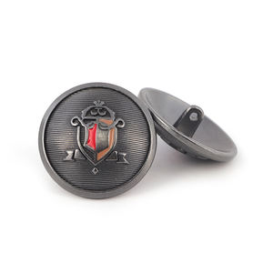 Blazer en métal cousu anti-laiton avec logo personnalisé bouton de mode avec technique de placage pour pardessus - Product Image 1