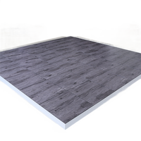 Plancher de danse portable en PVC, facile à installer, moderne, uni, antidérapant, avec système d'assemblage, couleur personnalisable pour usage intérieur