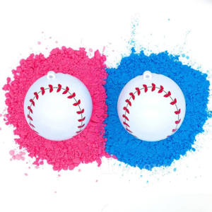 Ensembles de baseball révélation de sexe Annonces Balles Annonce de douche Holi Smoke Golf Exploding Kit Gender Reveal Baseball - Product Image 2