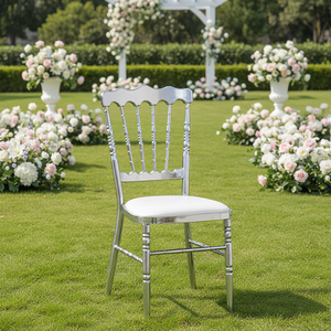 Chaise Napoléon en métal empilable, portable et durable, idéale pour les événements, les fêtes, les banquets, les mariages et la <span class=keywords><strong>location</strong></span> hôtelière - Product Image 4