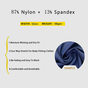 180gsm 83 Nylon 17 Spandex Gimnasio Correr Jacquard Refrigeración Drifit Textil Tejido de punto Ropa deportiva Camiseta - Product Image 3