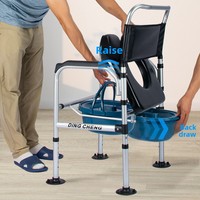 Chaise de douche en forme de U avec découpe, tabouret de douche antibactérien, chaise de salle de bain avec dossier et accoudoirs pour le dropshipping