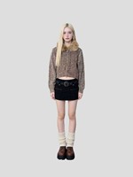 Cardigan court ajusté en maille torsadée pour femme 2026, avec fermeture éclair, style Y2K, mignon, pour tenue streetwear, hiver, avec grand col en fourrure, pulls, manteaux