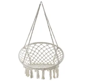 Cotton Rope Woven Hanging Swing Chair Folding Outdoor Camping Hammock