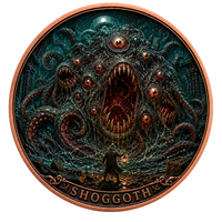 Pièce de monnaie en cuivre pur 999 de 5 oz, série Deep Sea, thème Mythos de Cthulhu en relief, édition collector 3D UV