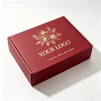 Boîte cadeau vide personnalisée avec logo, en carton rigide recyclable, pelliculage mat, pour vêtements (bra, sweats à capuche, t-shirts) – Emballage d'expédition