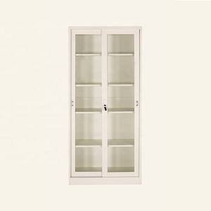 Vendita calda in legno massello durevole book shelf con porta in vetro - Product Image 3