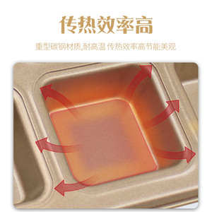 12 Cavity Square Carbon Steel Cake Mold Oven Safe Baking Tray Muffin Pans Gold Color - Product Image 1