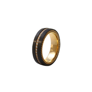 Custom Pure <b>Titanium</b> <b>Ring</b> Geometric Design Channel Setting Women's Everyday Wear Jewelry - Product Image 5