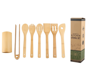 天然畅销竹制6件套餐具 竹制烹饪工具 竹制厨房用具套装 - Product Image 2