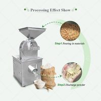 Broyeur de graines de caroube électrique avec moteur pour épices, cacao, sel de mer, sucre brun en poudre