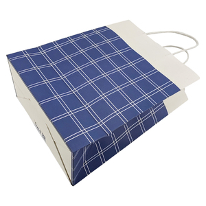 Gift Bag in Stock White Kraft <b>Paper</b> <b>Packaging</b> Bag with Handle Business Shopping Take Away Bag - Product Image 6