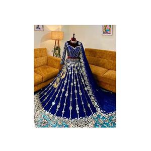 Festival des femmes indiennes/pakistanaises de haute qualité mariage ethnique traditionnel brodé à la main fantaisie Lehenga Choli impression à la mode - Product Image 1