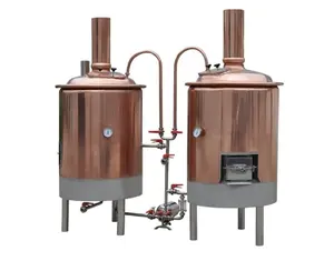 紫铜啤酒酿造设备精酿啤酒啤酒制造机啤酒酿造设备KY-300L