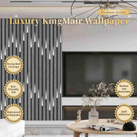 Autocollants muraux 3D en lattes de bois noir et gris de luxe, XPE/EPE/IXPE, imperméables, ignifuges, à coller, motif marbre moderne, chambre à coucher, salon