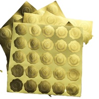 Lot de 25 autocollants en forme de cœur dorés et argentés, étanches, personnalisables, en papier adhésif, pour sceller les enveloppes – Merci