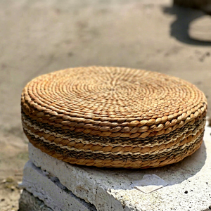 Natural Woven Water Hyacinth Cushion <b>Pad</b> Handmade Seat Cushion for Dining <b>Chair</b> Home Hotel Resort Wholesale Vietnam - Product Image 1