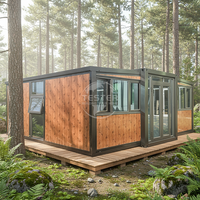 Maisons préfabriquées modulaires de luxe de haute qualité de 20 et 40 pieds, extensibles et modernes, prêtes pour hôtels, chambres et entrepôts