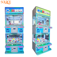 SOURE Premium Machine à griffes pour 4 joueurs, nouveau design, à monnayeur, type maison de poupées d'arcade, pour centre commercial et centre de divertissement