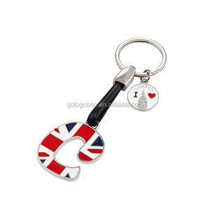 Thiết kế hộp điện thoại xe buýt lớn Ben London Keyring E bảng chữ cái chữ Union Jack - Product Image 2