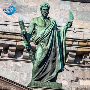 Estatua de Bronce de la Religión Católica Cristiana, Noveno Estación de la Vía Crucifija, Jesús a Tamaño Real Cae por Tercera Vez, Famosa Escultura de Jesús del 14º Estación en Latón - Product Image 6