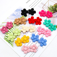 Accessoires pour animaux de compagnie en gros, couvre-chefs pour chiens et chats, pinces à cheveux pour chiens de couleur unie avec fleurs