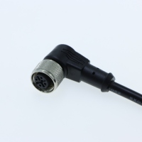 Connecteur de câble pour capteur industriel M8 M12, droit ou à angle droit, non blindé, avec câble surmoulé
