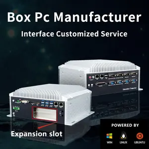 Cina produzione Qiyang EN60945 nave EN50155 transito ferroviario Fanless Mini Box Pc industriale incorporato Computer con Slot di espansione