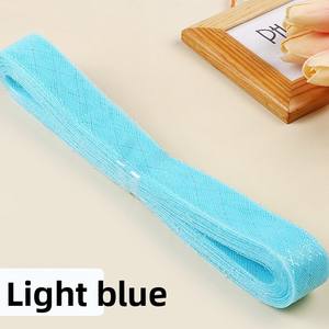 Fourniture directe transfrontalière Sangle élastique en maille animale colorée de 2-3 cm, Matériau de sangle décoratif pour accessoires de chapeaux et coiffes DIY 100% - Product Image 4