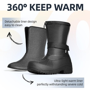 <span class=keywords><strong>Bottes</strong></span> <span class=keywords><strong>de</strong></span> neige pour hommes imperméables, antidérapantes, doublées <span class=keywords><strong>de</strong></span> fourrure, pour la randonnée en plein air, la <span class=keywords><strong>chasse</strong></span> en hiver, les conditions climatiques froides, durables et confortables (OEM ODM) - Product Image 2