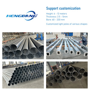 Postes de Alumbrado Público Desmontables Galvanizados de 4M, 5M, 6M, 8M, 9M, 10M, 11M, 15M, 20M para Parques Infantiles y Calles - Buen <span class=keywords><strong>Precio</strong></span> - Product Image 3