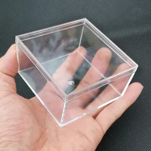 Buy Freestanding small clear acrylic boxes with lids with Custom Designs 