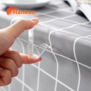 24 pinces de support de couverture de table coupe-vent pinces de <span class=keywords><strong>nappe</strong></span> transparentes transparentes pour activités intérieures et extérieures - Product Image 1