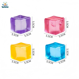Jouet Squishy en forme de glaçon coloré en gelée, créatif, <span class=keywords><strong>anti</strong></span>-<span class=keywords><strong>stress</strong></span>, portable, jouet de décompression, vente en gros TX - Product Image 6